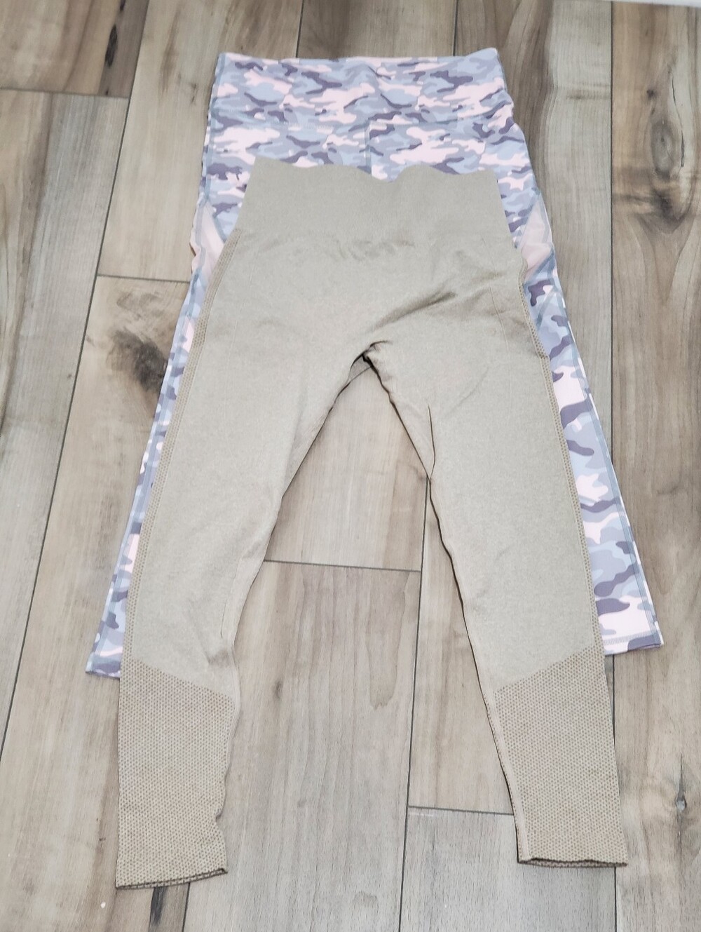 Fabletics Pink Camo Light-Support Sports Bra